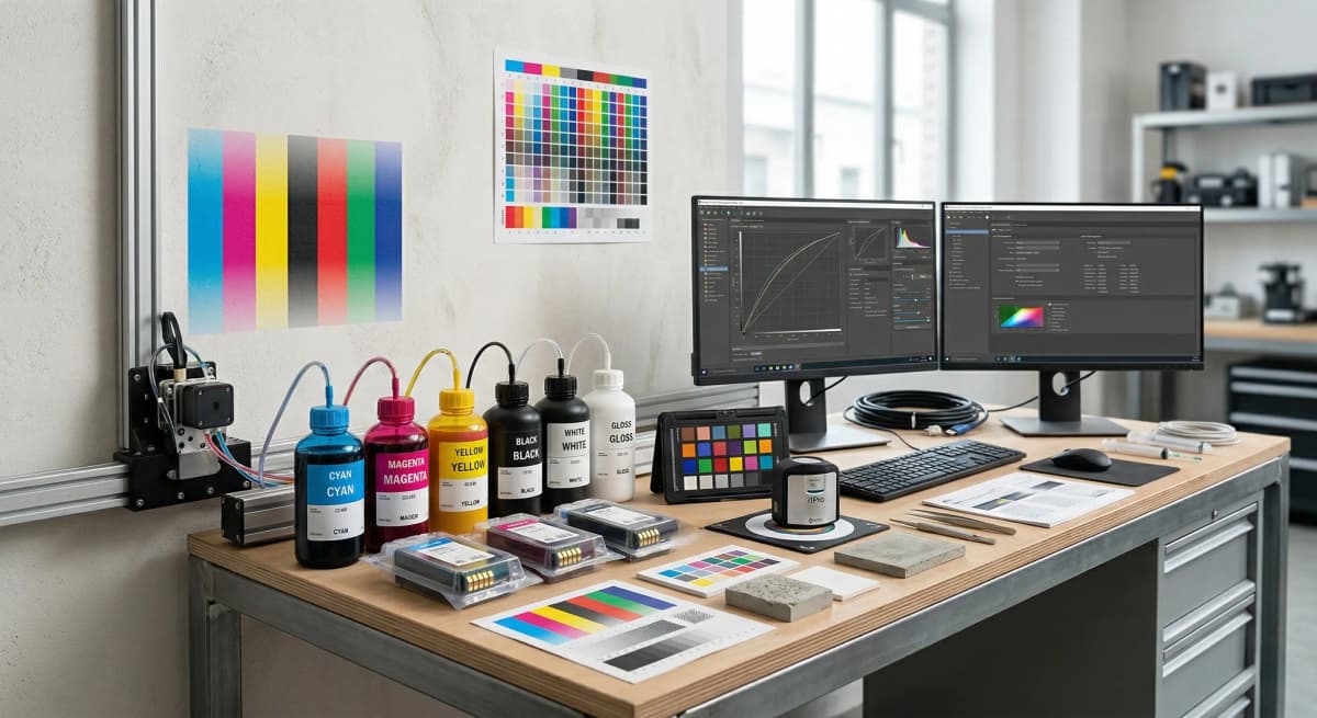 Professional ink cartridges and color calibration tools